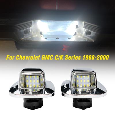 2 шт. задний номерной бампер пикапа, лампа номерного знака для Chevrolet Chevy GMC C/K-Series 1500 2500 3500 1988-2000, светодиодный для грузовика