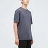 Uniqlo Jil Sander + J Серия коллабораций Однотонная хлопковая футболка с коротким рукавом и круглым вырезом Мужские топы Темно-серый 436133-08
