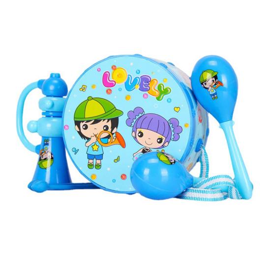 6 шт./компл. Взаимодействие родителей и детей, ABS, интересный рожок, стук руками, детские музыкальные игрушки, детский барабанный набор