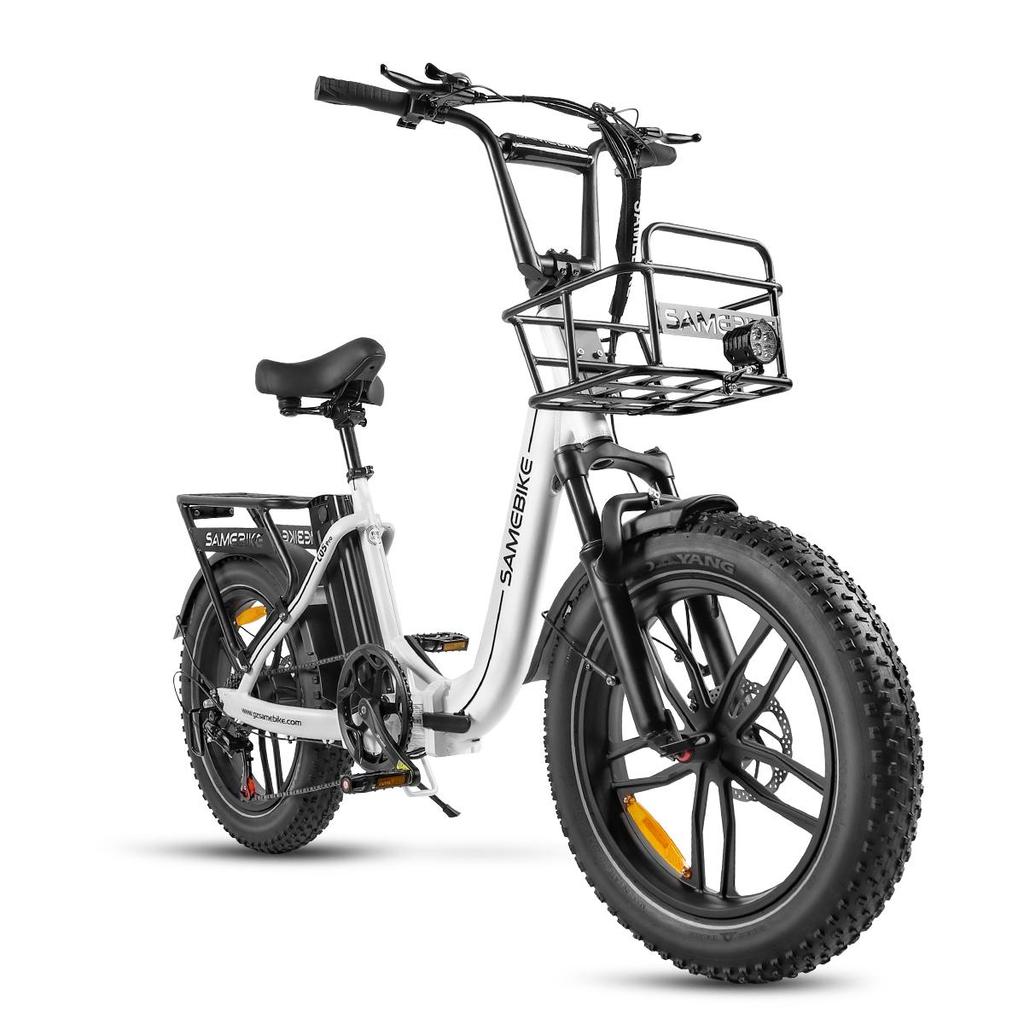 SAMEBIKE C05Pro Уличный складной электрический велосипед для поездок на работу 36В 13Ач Аккумулятор 7 Скоростей Алюминиевый сплав Низкая рама Складной 20-дюймовые Широкие шины Дорожный Электровелосипед