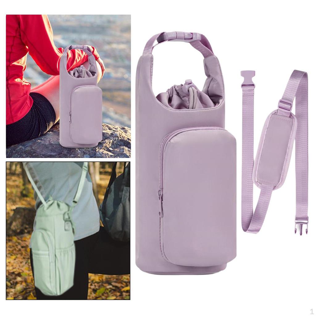 Water Bottle Carrier Bag Cup Cover Outdoor Sleeve Holder Pouch for Picnic