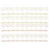 20Pcs Table Number Holder Heart Shaped Stable Sturdy Metal Widely Used Place Card Holder for Home Sc
