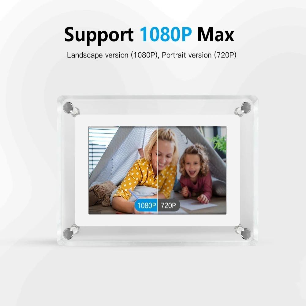 1200mAh Видеоплеер Акриловая Картина NFT Высококачественная Цифровая Фоторамка Настольный