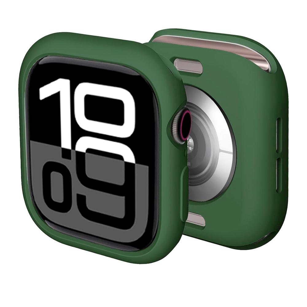 Чехол для Apple Watch 10 11 46 мм 42 мм Аксессуары Ударопрочный Защитный Мягкий Силиконовый Бампер Оболочка Чехол iwatch Серии Защита