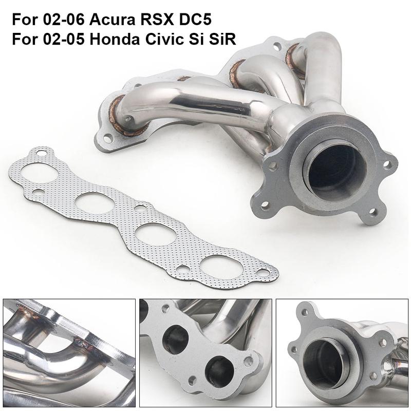 Спортивный коллектор Выпускной Нержавеющая сталь Для 02-05 ACURA RSX DC5/-05 CIVIC Si EP3 K20A3 ВЫПУСКНОЙ КОЛЛЕКТОР