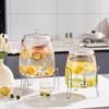 Large Capacity Food-Grade Cold Water Pitcher with Electroplated Faucet for Summer Beverages
