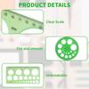 5 Pieces Circle Template - Plastic Circle and Oval Measuring Templates Circle Guide Stencil Geometry Rulers Geometric Drawings Templates for Office