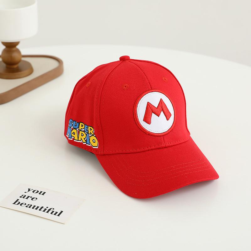 Мультяшная бейсболка Super Mario Bros с защитой от солнца и дышащим хлопком для детей, летняя одежда