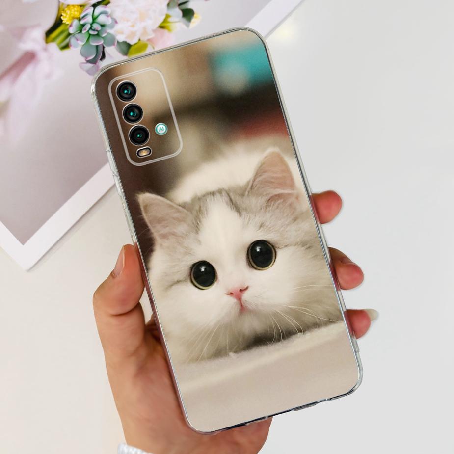 Чехол для Xiaomi Redmi 9T Милый Модный Расписной Чехол Прозрачный Силиконовый Чехол для Телефона Для Xiaomi Redmi 9T Redmi9T Задняя Крышка 6.53'' Сумки