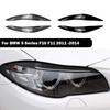 Накладки-реснички на фары автомобиля для BMW 5 серии F10 F11 535i 525i 520i 530i 2010-2014 Глянцевый черный / Под карбон