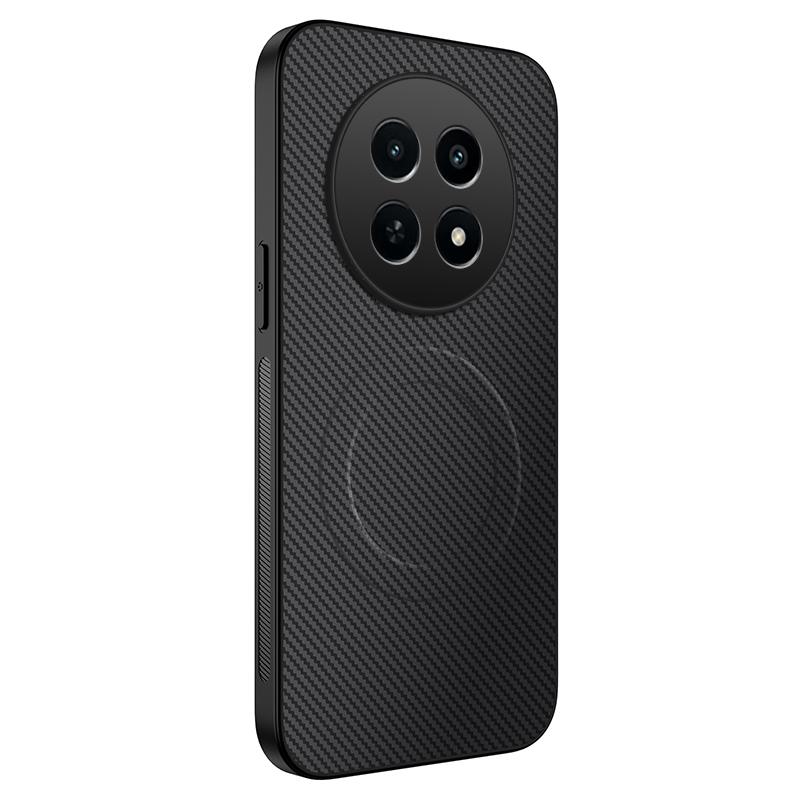 Роскошный ударопрочный чехол из углеродного волокна для Realme P1 Pro с защитным покрытием, приятным на ощупь, и магнитный чехол для Realme P1