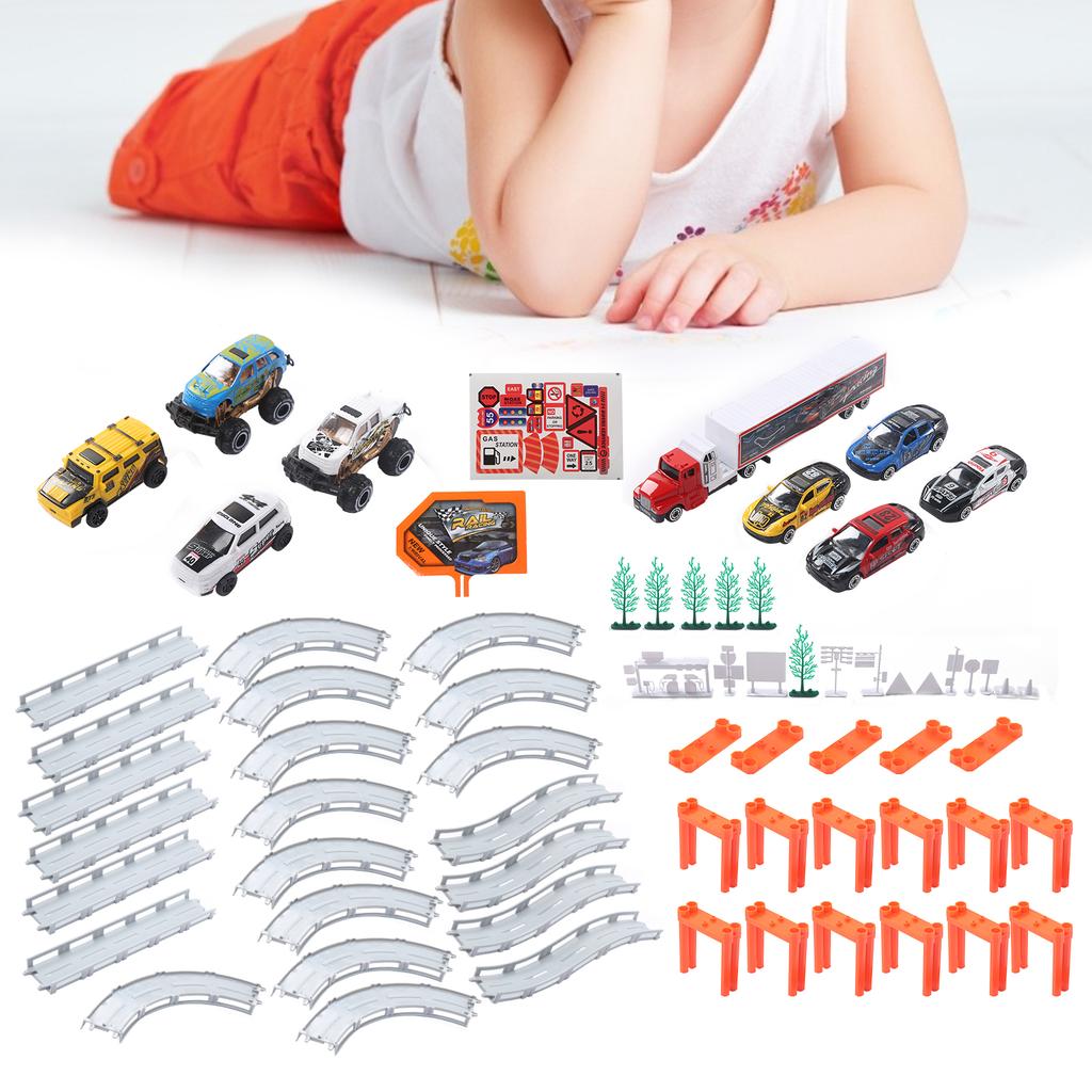 Электрический игрушечный трек для сборки автомобиля своими руками для детей и малышей, набор игрушечных треков CM557-50