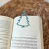 1/3Pcs Christmas Tree Bookmark with Card Tree Shape Acrylic Book Page Marker Clip Decoration
