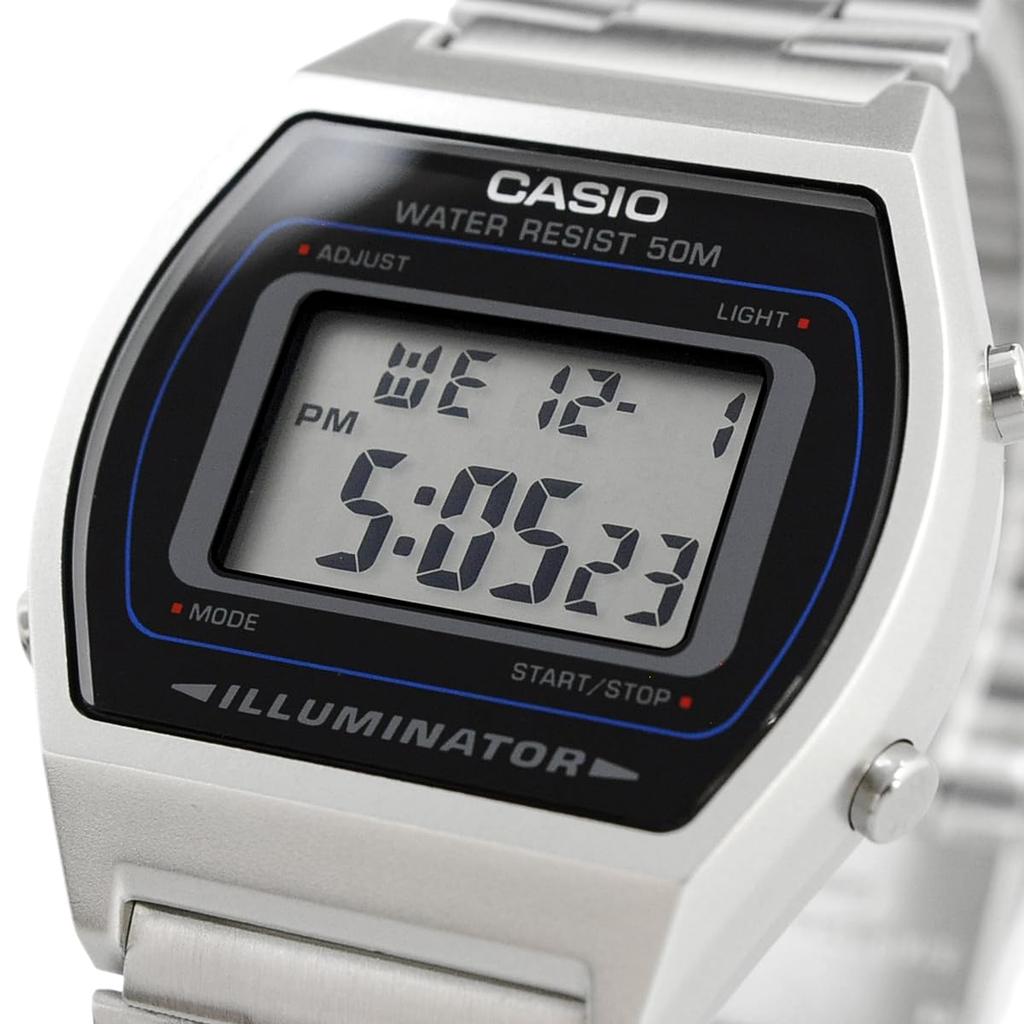 Casio Цифровые часы, Серия Vintage B640WD-1AV, Унисекс, Серебристые, Модель для зарубежного рынка [Параллельный импорт]