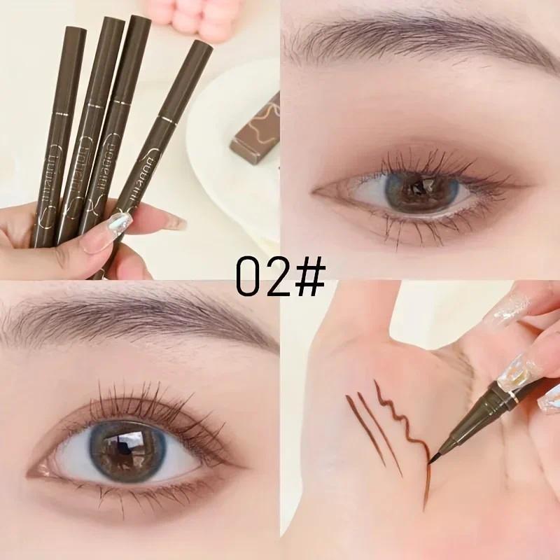 Натуральный трехмерный спящий шелкопряд карандаш для контурирования Жидкая подводка для глаз Ежедневный макияж глаз Мгновенно высыхающий водостойкий стойкий макияж Женская мода