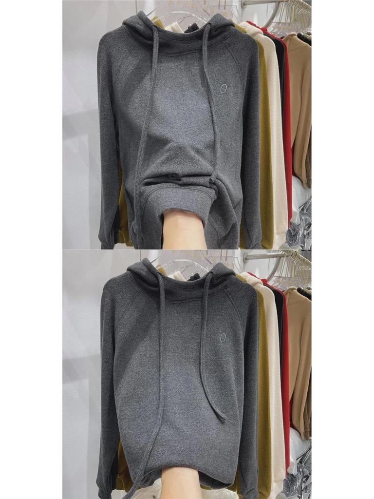 German Velvet Women's Warm Hooded Hoodie - 2025 Autumn/Winter Collection