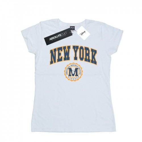 Disney Womens/Ladies Mickey Mouse New York Seal Cotton T-Shirt