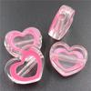 4pcs Acrylic Transparent Drip Oil Love Beads DIY Handmade Material Jewelry Phone Case Accessories