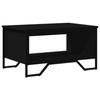 VidaXL Coffee Table Black 75x51x40 Cm Engineered Wood, Side Table, Living Room Table, Side Table, End Table, 848484