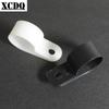 50pcs 100pcs White CC Series Plastic Nylon Isolation R Type Screw Fixed Computer Wire Holder Clamp Cable Manager for Desk Wall