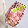 Розовый чехол Sakura для Samsung Galaxy A73, 23, 53, 33, 14, 24, 13, 72, 22, 52, 32, 54, A34, Мягкий чехол