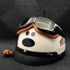 Шлем, креативная голова собака интернет-знаменитость электромобиль женский летний мужской универсальный ретро пара полушлем скорость Huageng