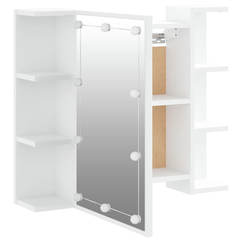 LED Mirror Cabinet White 70 x 16.5 x 60 cm