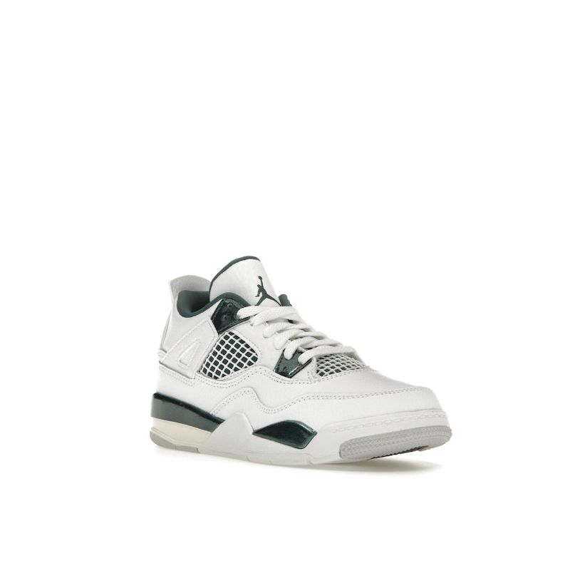 Air Jordan 4 Retro PS Oxidized Green Kids Sneakers White Neutral-Grey BQ7669-103