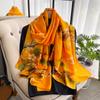 Autumn Scarf Women's Luxury Design Scarf Silk Smooth Scarf Soft Muslim Headband Shawl Beach 90x180cm