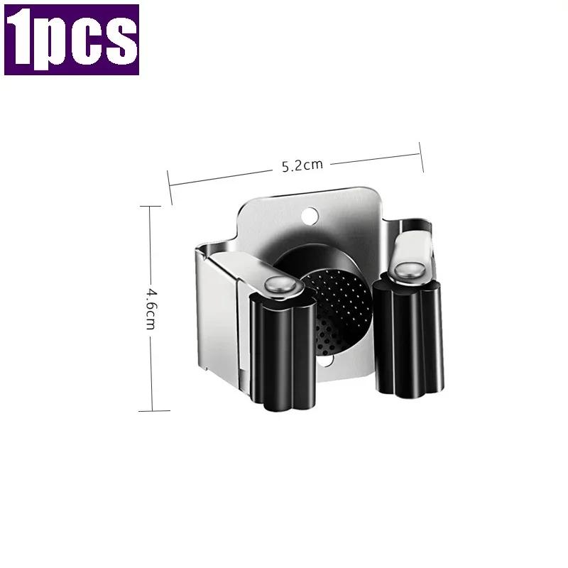 Крючки Аксессуары Нержавеющая Сталь Швабра Щетка Веник Вешалка Фиксированная Стойка Зажим для Швабры Держатель Настенный Кухня Ванная Комната Органайзер Полка