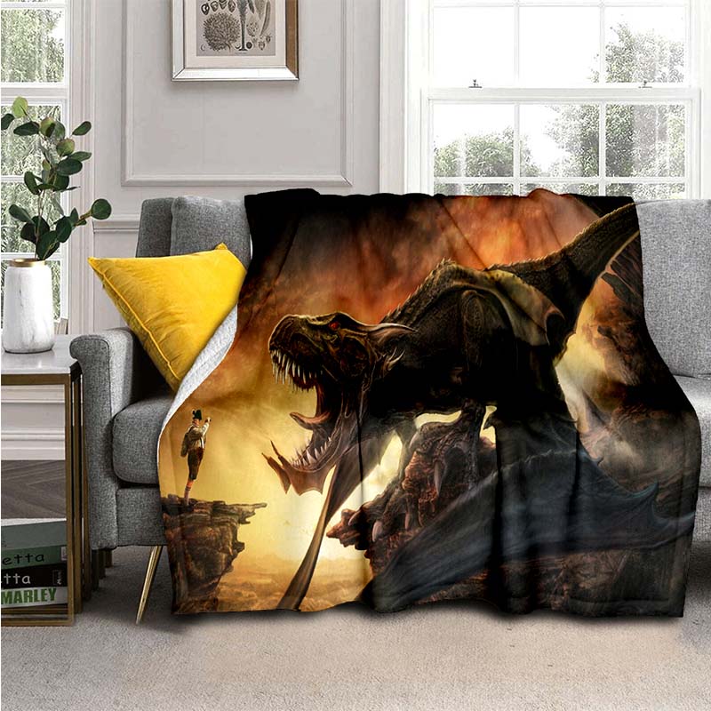 Одеяло с динозавром для мальчиков, фланелевое одеяло с древними животными, одеяла с динозаврами для дивана, дивана, спальни, гостиной