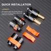 200A Lithium Battery Welding free Connector 8AWG REB 6808 PRO D6 Gold-plated Plug Socket 6mm 200A Banana Male Female Connector