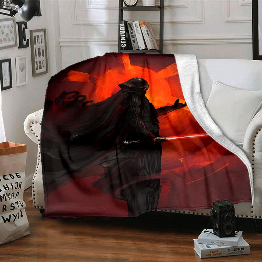 Star Wars Blanket Warmthful Decor Great for Office Chair Sofa Seaside Four Seasons Universal Modern Style Ideal Gift For Birthday Valentine'S Day