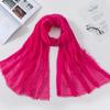 Muslim Fashion Women Crinkle Hijab Scarf Soft Solid Head Scarves Turban Shawls and Wraps Hijab Femme Musulman Kopftuch