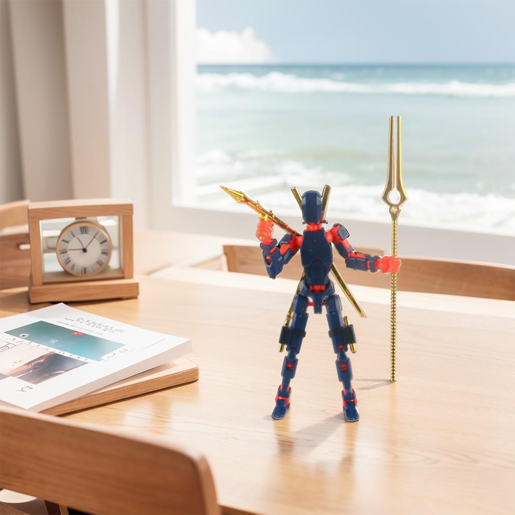 13 Multi-Jointed Action Figures Full Body Mechanical Movable Toy Action Figure Dummy Desk Decoration for Game Lovers