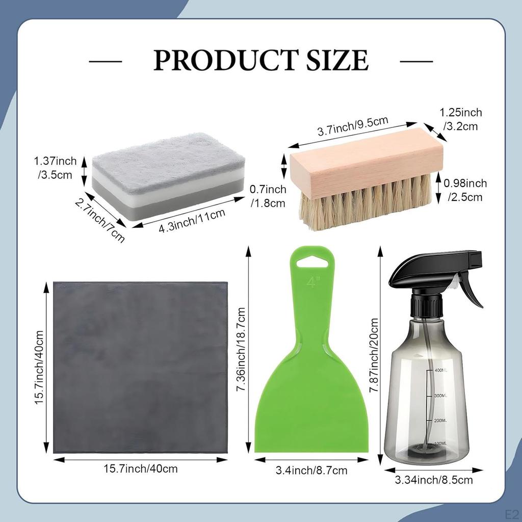 7x Набор для чистки могил, средство для чистки надгробий, каменный инструмент, бутылка-спрей, многоцелевой