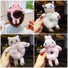 Children Girls Cute Animal Hair Tie Bunny Plush Hair Scrunchie, Plush Bear Hair Rope Rabbit Hair Ties Fluffy Hair Scrunchies