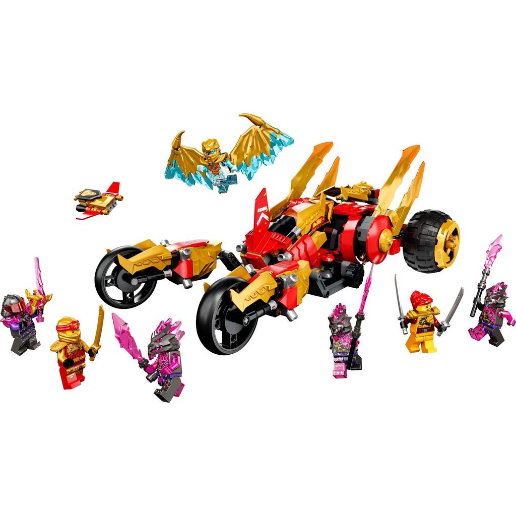 LEGO Ninjago Golden Dragon Raider 71773 Toy Block Present Vehicle Ninja Ninja Boys Ages 8 and Up Kai's