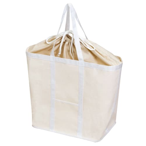 Astro Drawstring Laundry Bag, White, Approx. 39cm Wide X 24cm Deep X 40cm High, Water-Repellent, Laundry Basket, Tote Bag, Storage Bag, 820-48, Large