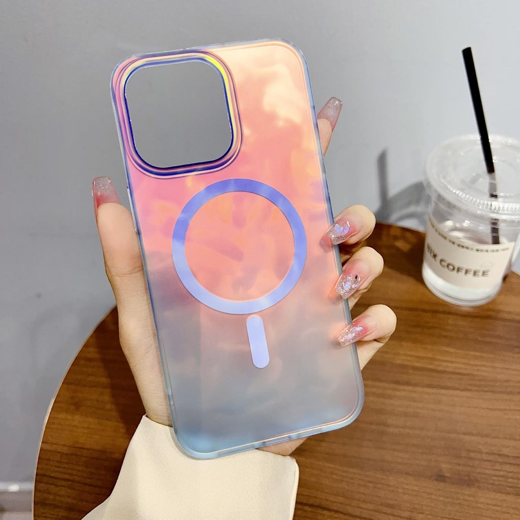 Для IPhone 16 PROMAX Чехол для телефона, меняющий цвет, для Apple 14/15, противоударный, магнитный, защитный чехол из двойной IMD-пленки