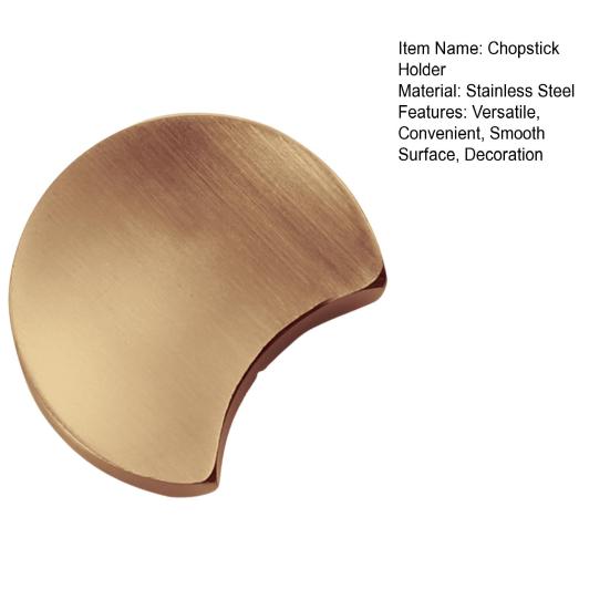 Держатель для палочек для еды из нержавеющей стали в форме луны, подставка для палочек для еды, настольная подставка для посуды для украшения дома