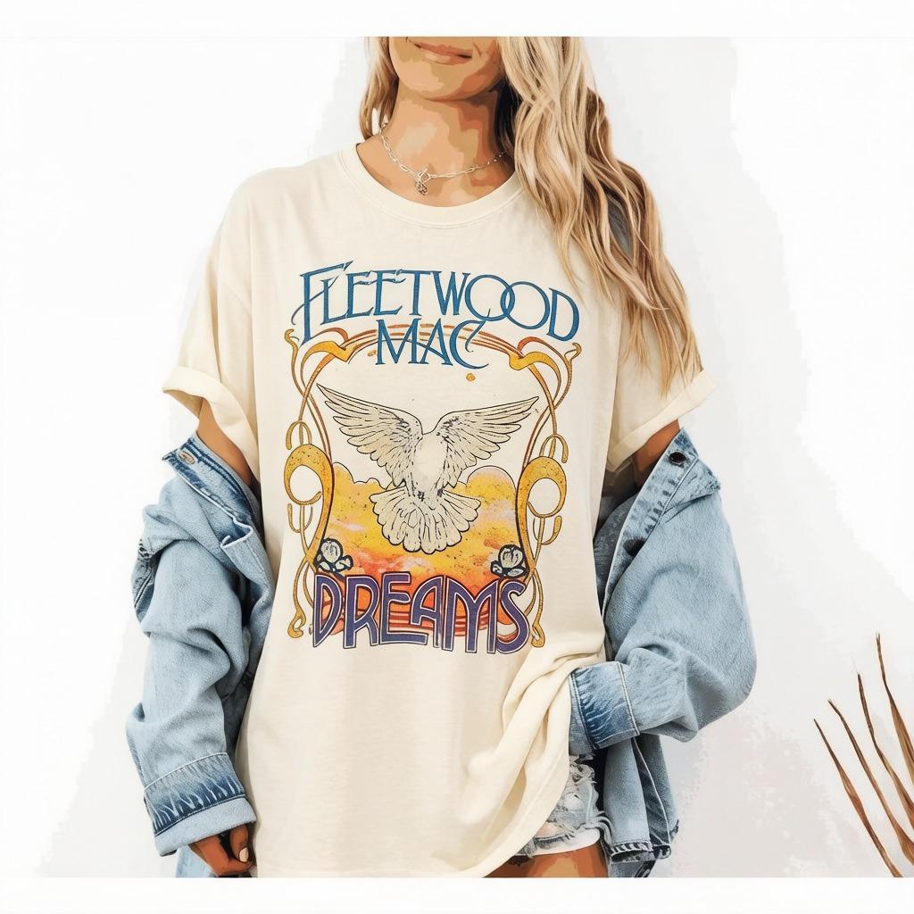 Rock Band Fiddler McPhee Regular Edition Album Summer New Release Suitable for Both Unisex and Women Cotton Casual Tshirt