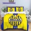 Hellas Verona FC  Pattern Bedding Quilt Set  Home Decoration  Gift (1 * duvet cover + 2 * pillowcase  without core)