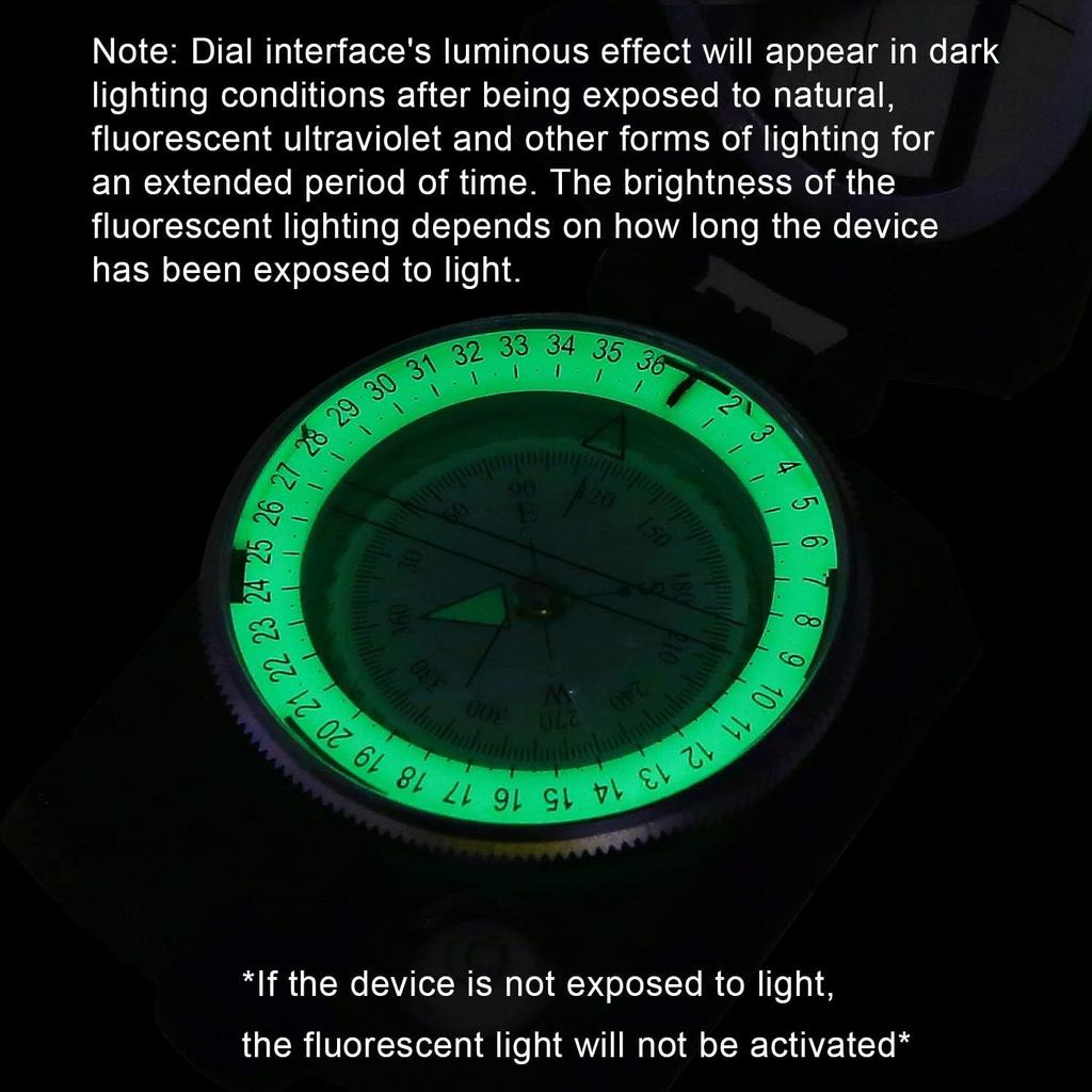 Sportneer Waterproof Scout Compass for Backpacking Camping Hiking Map Navigation and Survival Aluminum Case