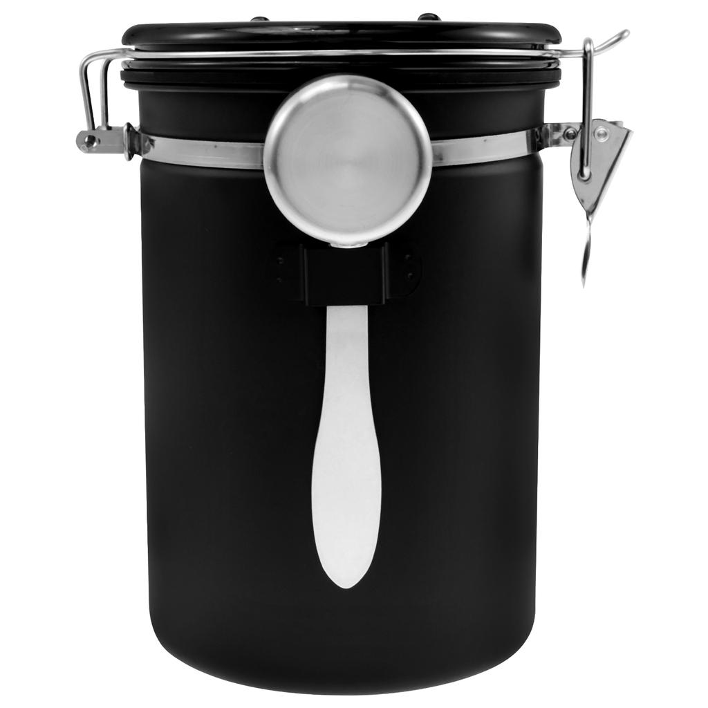 Вакуумный резервуар для кофейных зерен из нержавеющей стали, контейнеры для чайных листьев, теплозащитный кухонный контейнер для хранения с совком