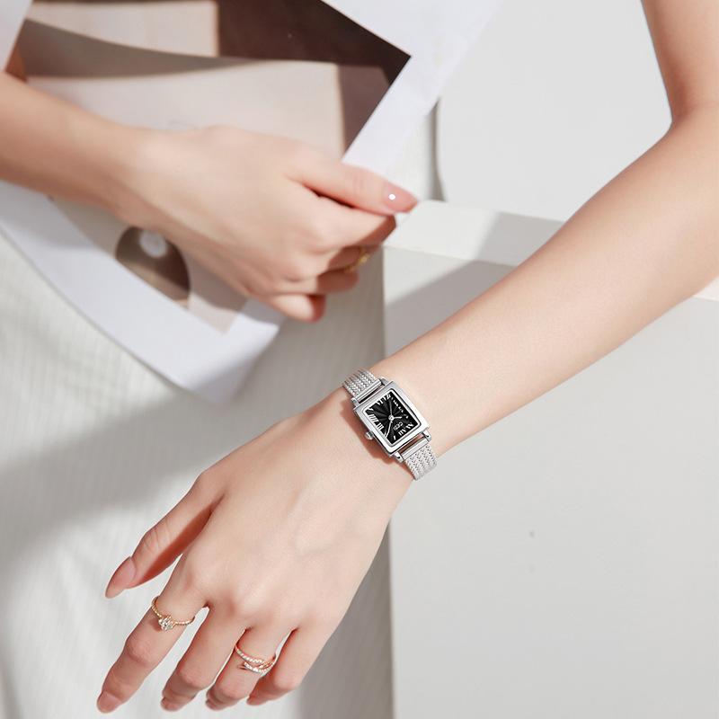 High-Value Wheat Ear Small Gold Watch Women'S Small And Exquisite Small Square Watch Niche High-End Women'S Quartz Watch
