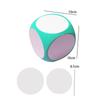 DIY Blank Dice Write On/Wipe Off Dice Portable Cleanable Blank Game Cubes for Classroom Teaching Dry Erase Outside Dice