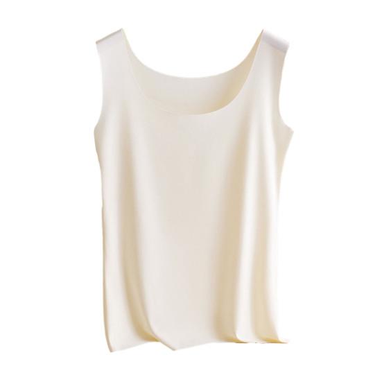 Женская майка Ice Silk с круглым вырезом без рукавов, топ-майка, базовая летняя блузка-майка, повседневные рубашки для тренировок