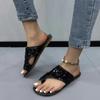 Women Slippers Outside Casual Beach Women Shoes Summer New Flats Flip Flop Sandals Walking Clip Toe Rome Buckle Ladies