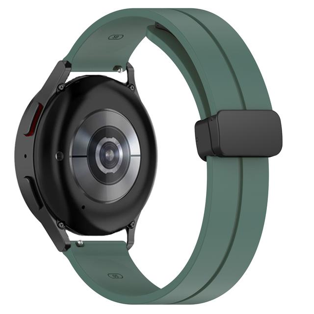 20mm 22mm Watch Strap For Samsung Galaxy watch 6/7/4/5 pro/classic/gear s3 Silicone Magnetic bracelet Huawei watch gt 4 2 3 band